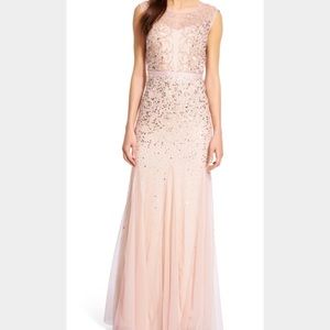 Adrianna Papell blush dress